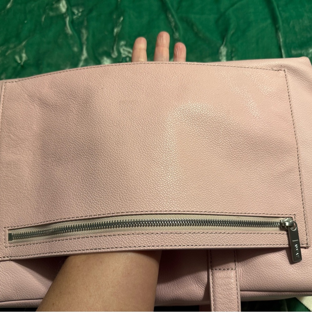 Away Everywhere Blush Pink Leather Carry on Bag - Picture 8 of 13